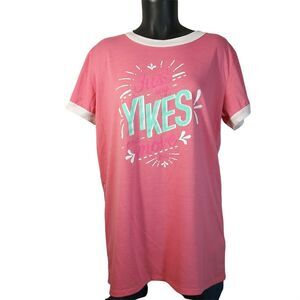 Lularoe Pink Tee Shirt - Large -"Yikes"